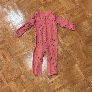 Carter's Pink Onesie with Heart Design